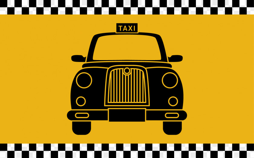 Taxi Retro Design Vector Material Illegal Taxicab Operation Yellow Cab Taxicabs Of The United States Car Rental PNG