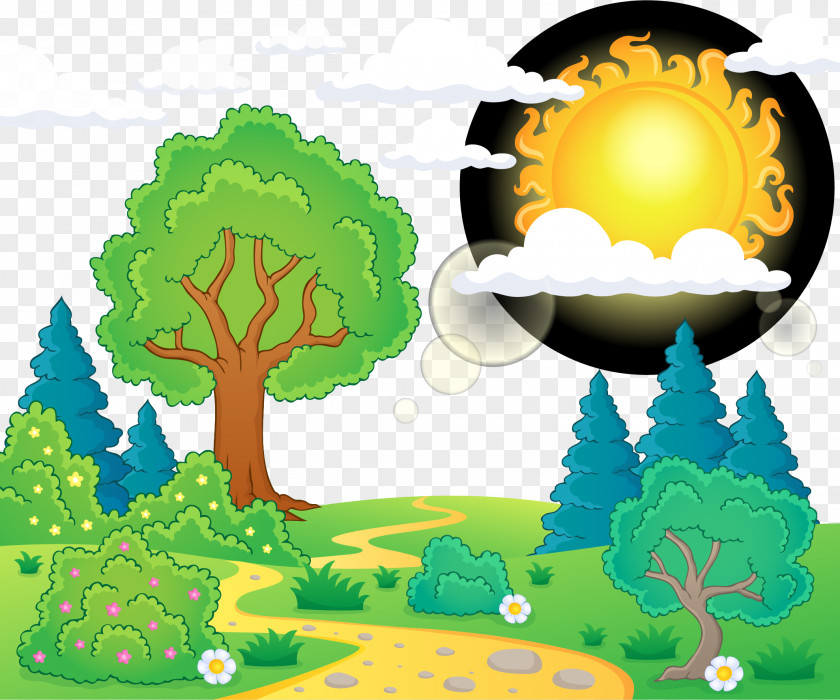 Dream Green Meadow Euclidean Vector Computer File PNG