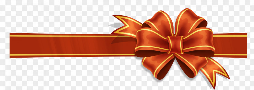 Festive Gift Bow Clip Art PNG