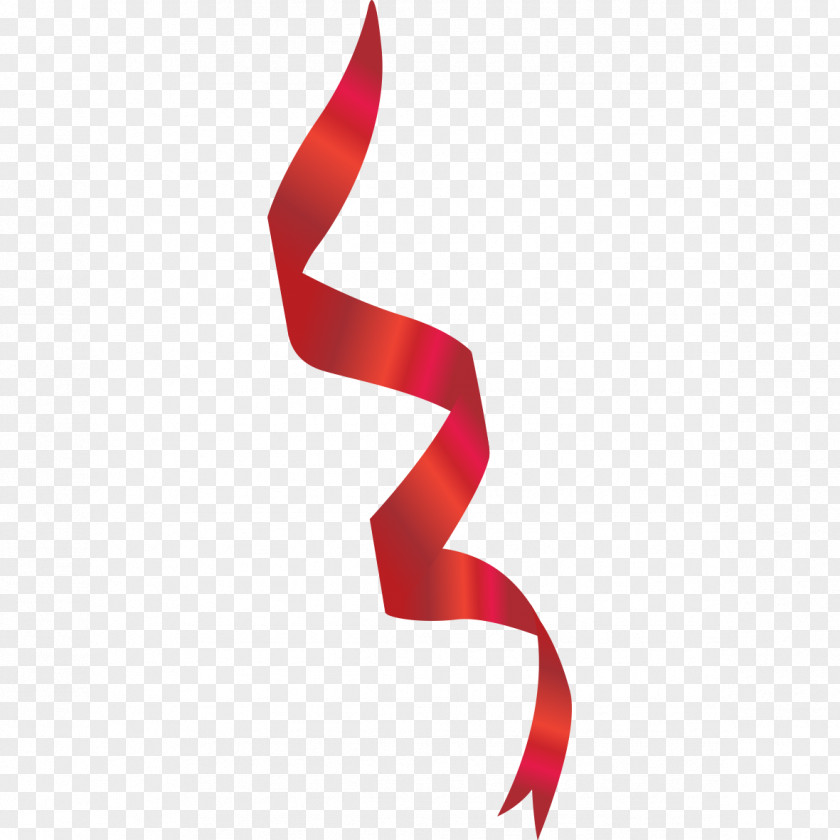 Red Ribbon Silk PNG