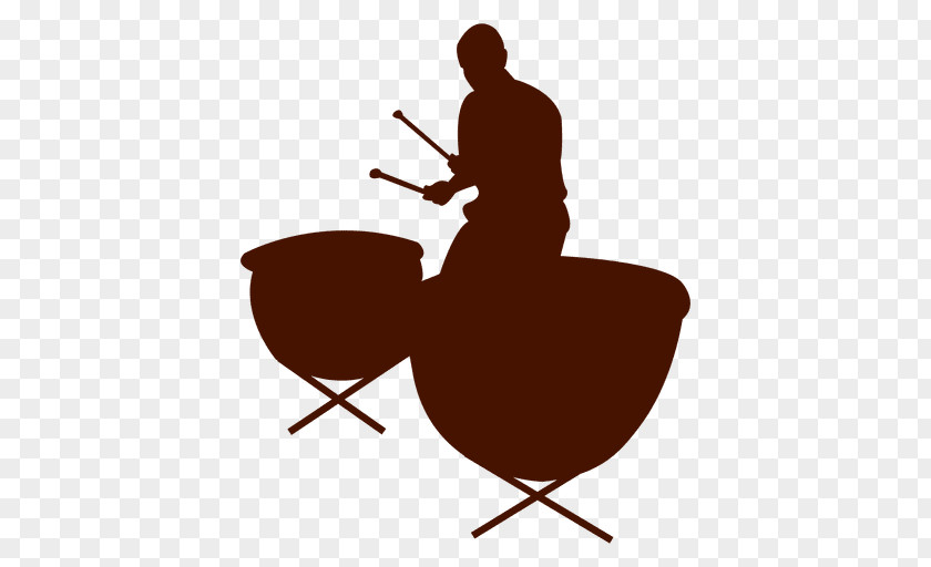 Silhouette Musician Timpani Clip Art PNG