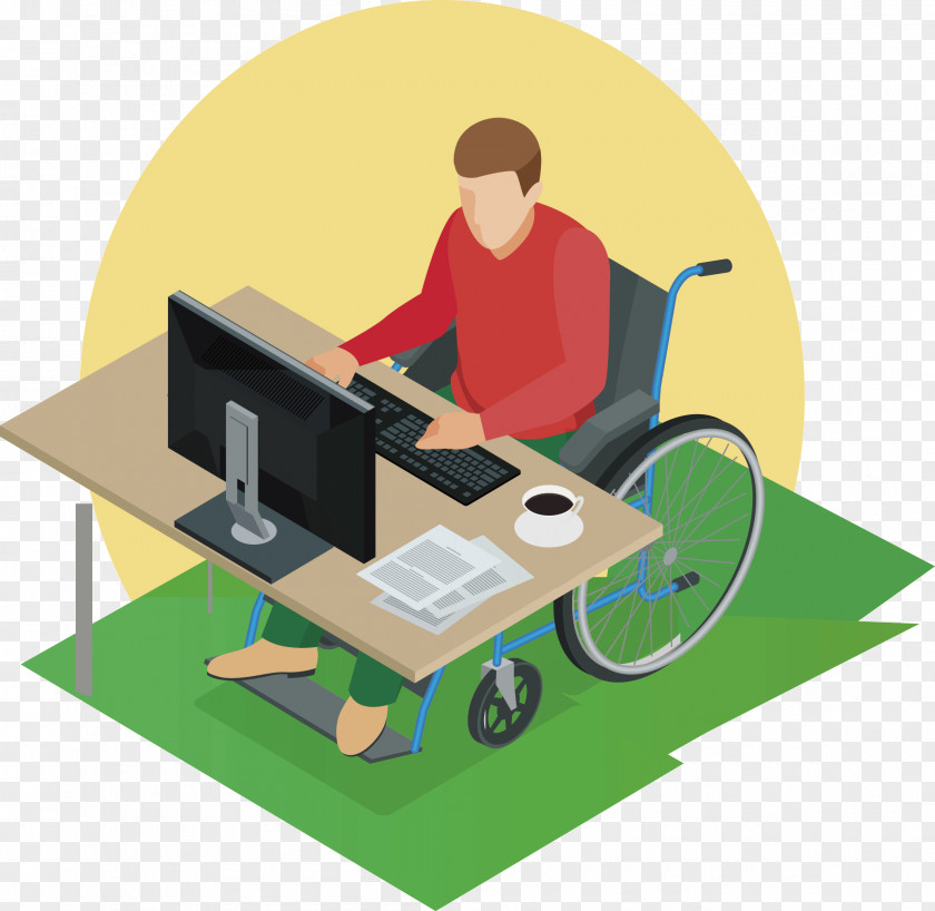 Wheelchair Disability Infographic PNG