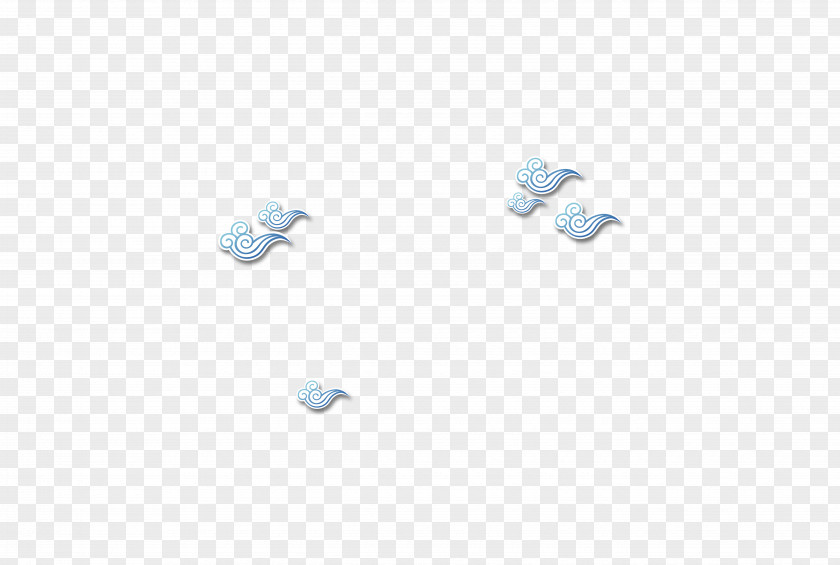 Blue Clouds Angle Pattern PNG