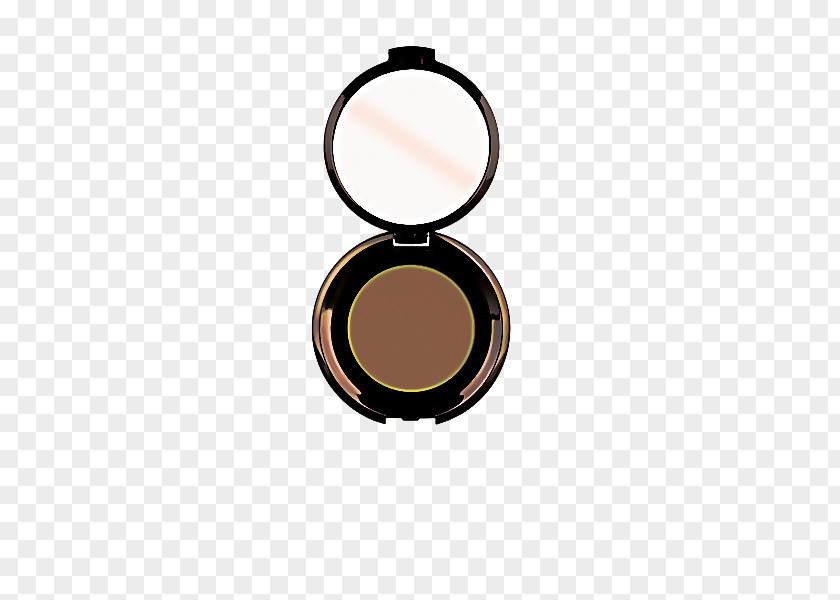 Bronze Makeup Mirror Face Cartoon PNG