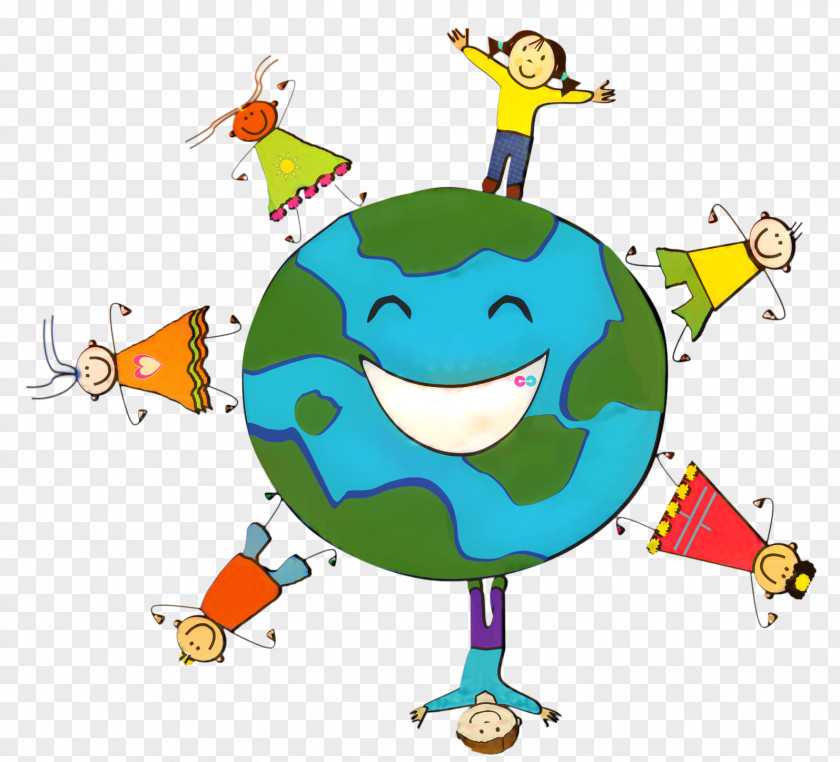 Child Art Happy Earth Cartoon Drawing PNG
