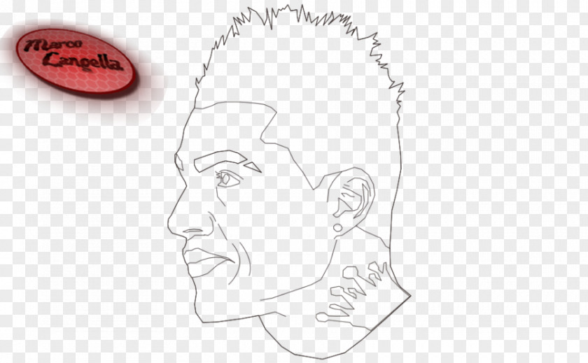 Ear Cheek Drawing Sketch PNG