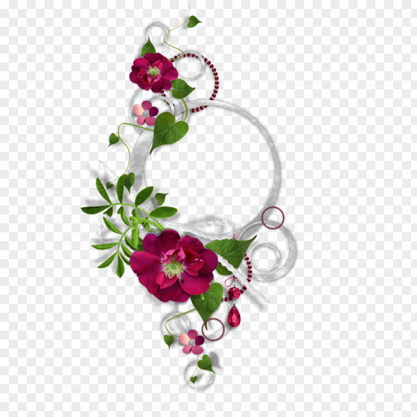 Peacock Flower Picture Frames PNG