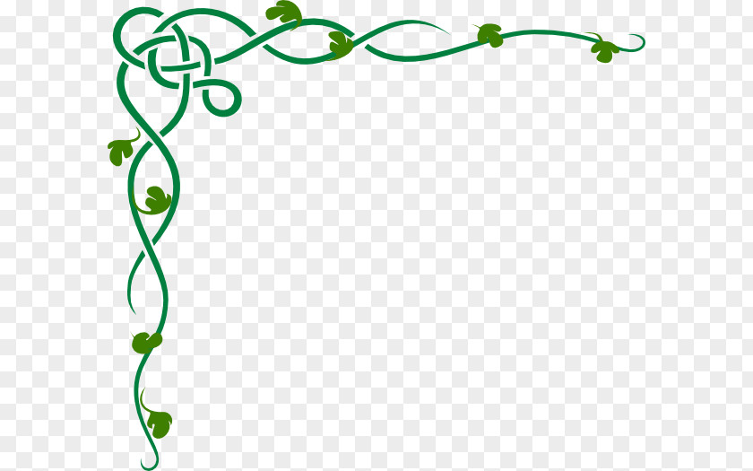 Shamrock Corner Cliparts Vine Celtic Knot Clip Art PNG