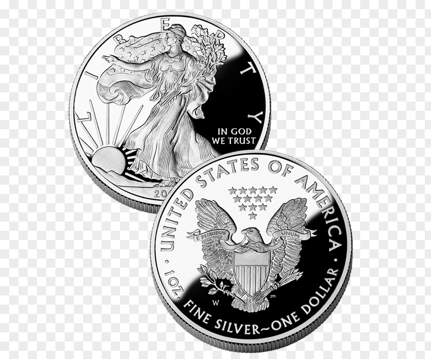 Silver Coin United States Mint American Eagle PNG