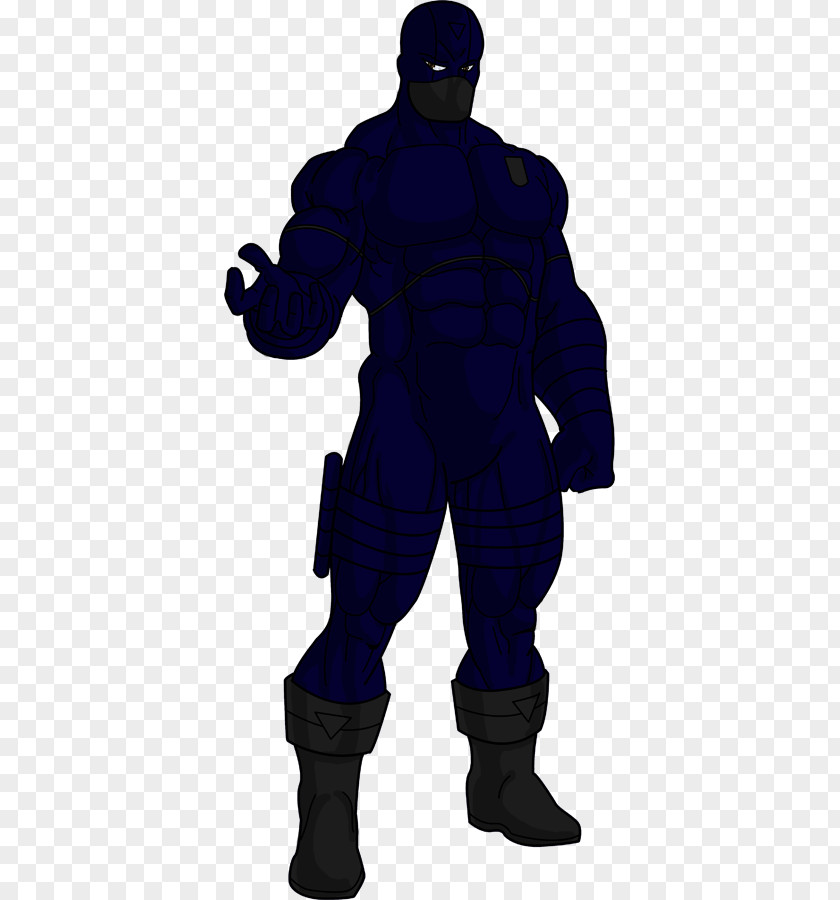 Stealth Background Cobalt Blue Personal Protective Equipment Character PNG