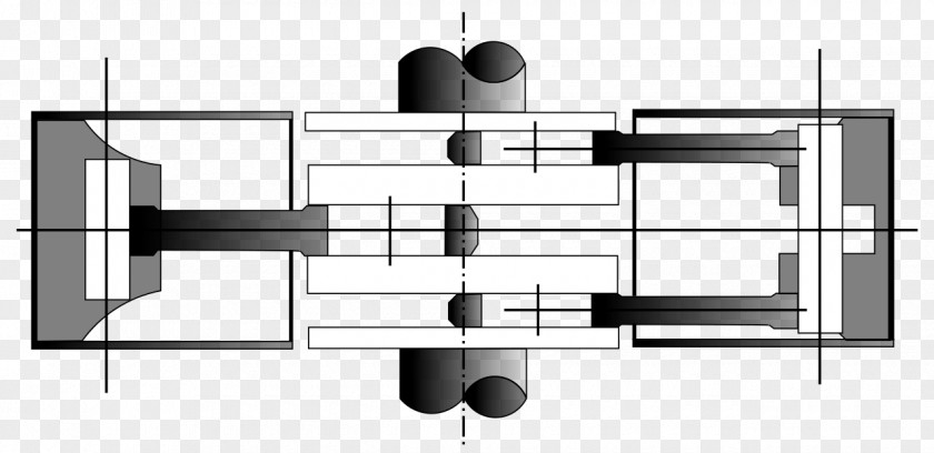 Engine Flat Cylinder Internal Combustion Crankshaft PNG