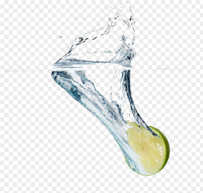 Fast Lemon Into The Water Lemonade Icon PNG