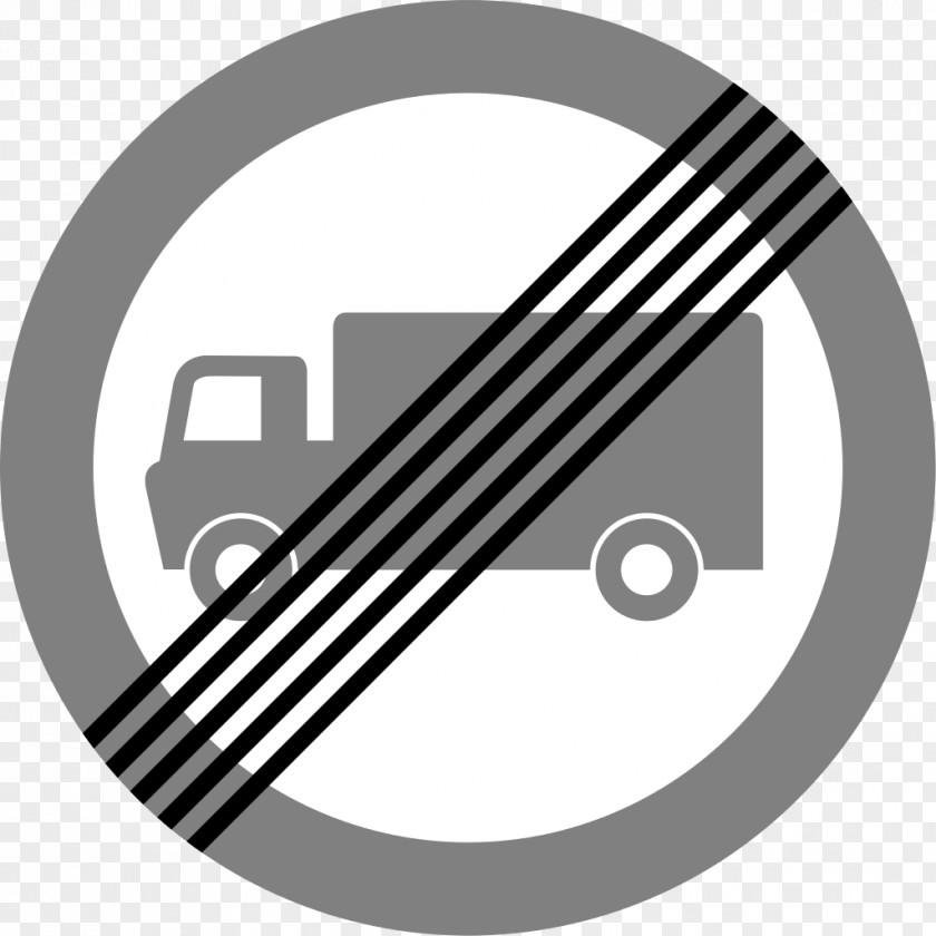 Prohibition Of Passage Traffic Sign Driving Large Goods Vehicle PNG