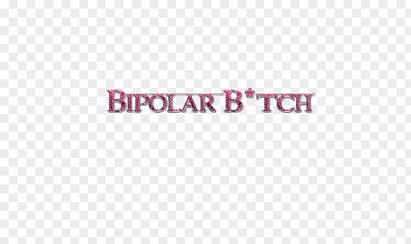 Bipolar Brand Logo Pink M RTV Font PNG