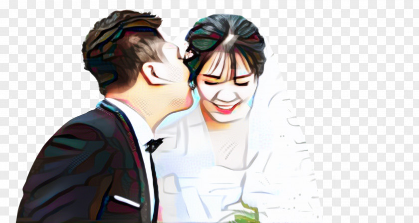 Style Fictional Character Bride And Groom Cartoon PNG