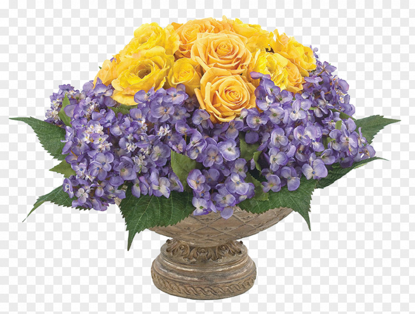 Vase Cut Flowers Floral Design Purple PNG