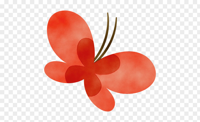 Butterfly Plant Red Petal Clip Art PNG