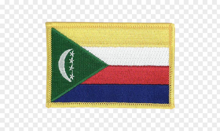 Flag Patch Of The Comoros Comorian Language Fahne PNG