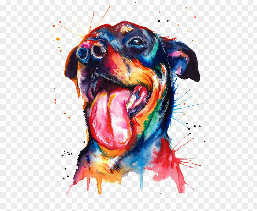 Watercolor Puppy PNG