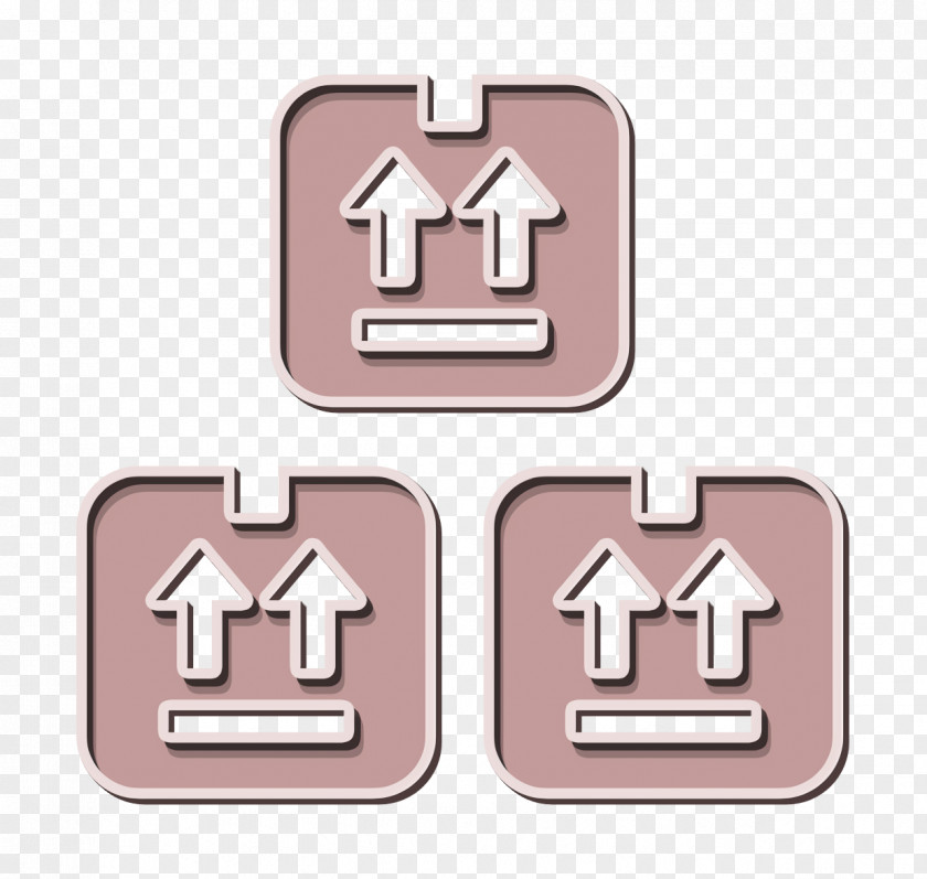 Three Stored Boxes For Delivery Icon Box Logistics PNG