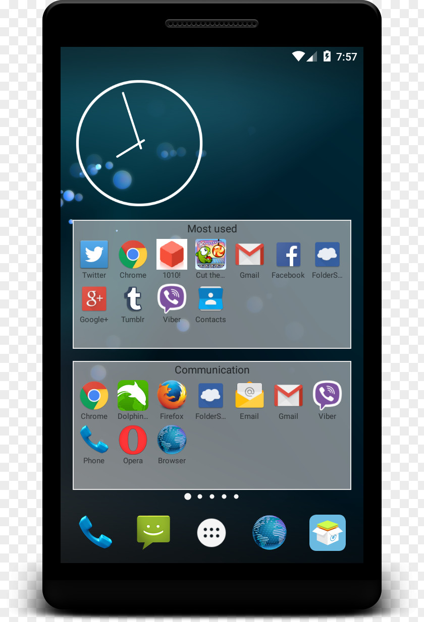 Android Social App Screenshot PNG