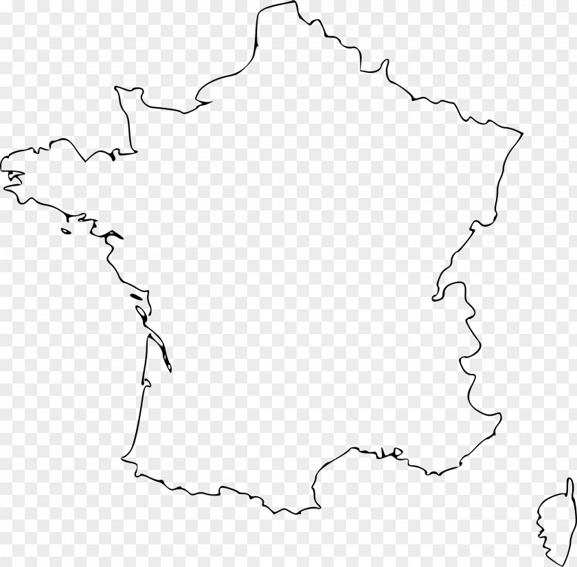 France Blank Map Clip Art PNG