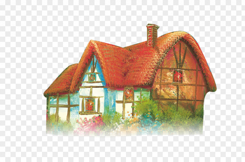 Houses Painting Illustration PNG