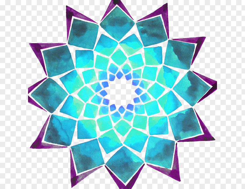 Line Symmetry Point Turquoise Pattern PNG