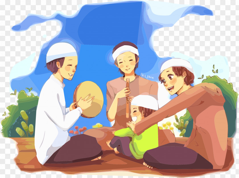 Muslim Islam Drawing Anime PNG Anime, muslim kids clipart PNG