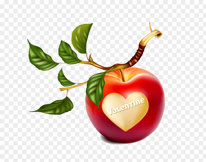 Red Apple Leaf Clip Art PNG