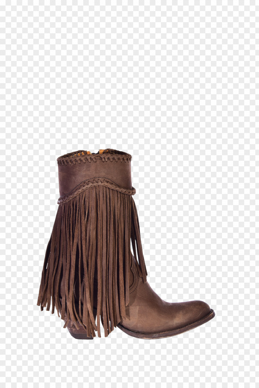 Fringe Cowboy Boot Shoe Leather Footwear PNG