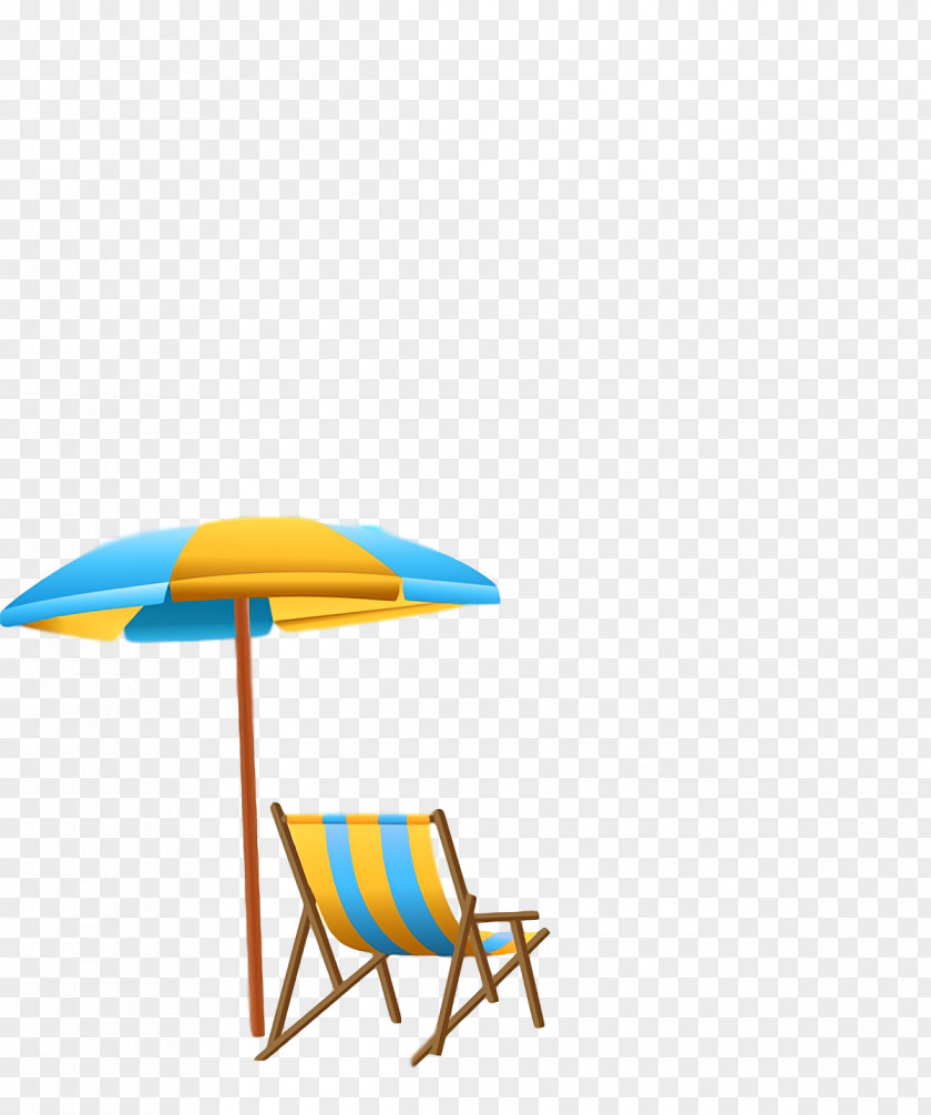 Garden Furniture Umbrella Angle Line Yellow PNG