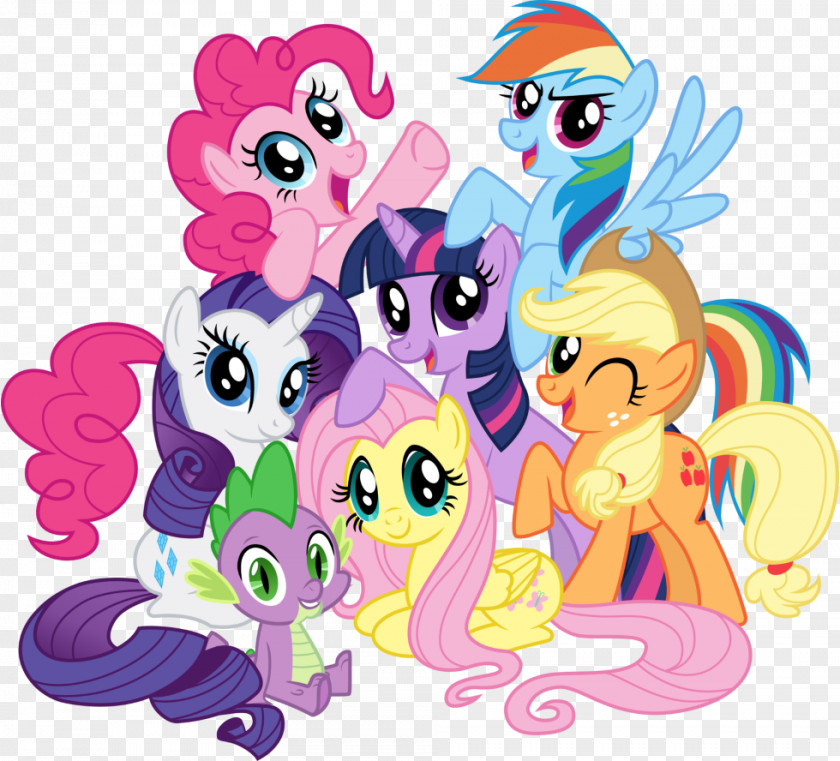 Little Pony Rainbow Dash Pinkie Pie Rarity Applejack PNG