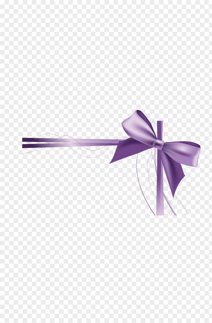 Purple Beautiful Ceremony With A Bow Ribbon Shoelace Knot Download PNG