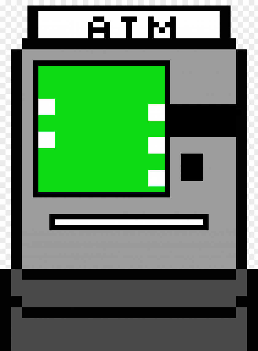 Rectangle Green Pixel Art Logo PNG