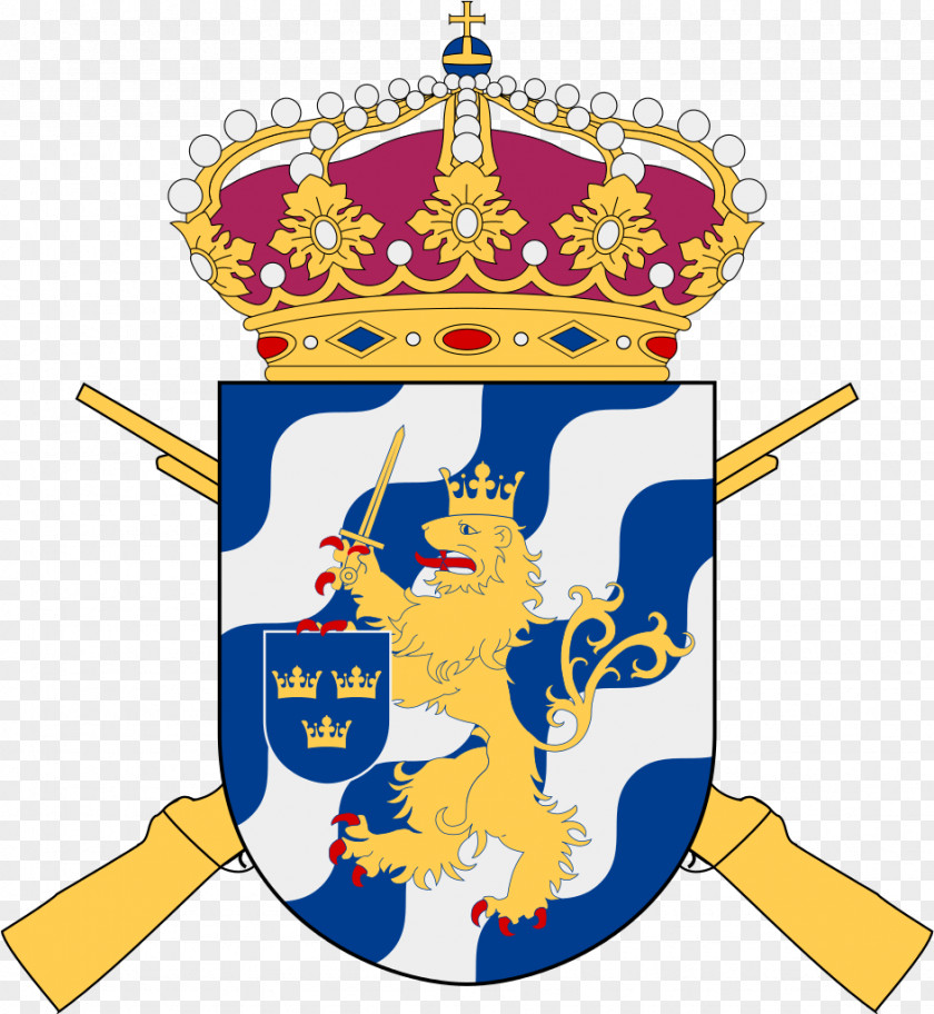 Skall Stockholm Palace Coat Of Arms Sweden Commandant General In PNG