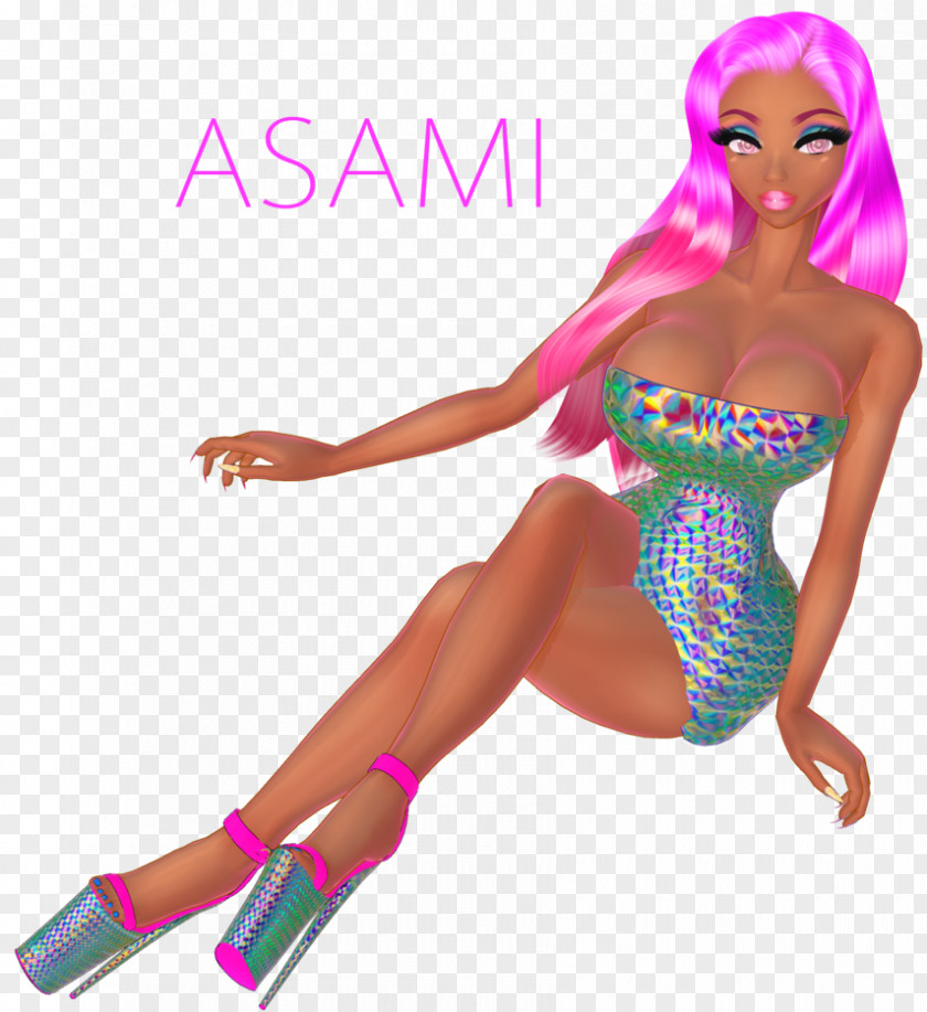 Holographic Texture Extreme Asami Sato Artist Barbie Work Of Art PNG