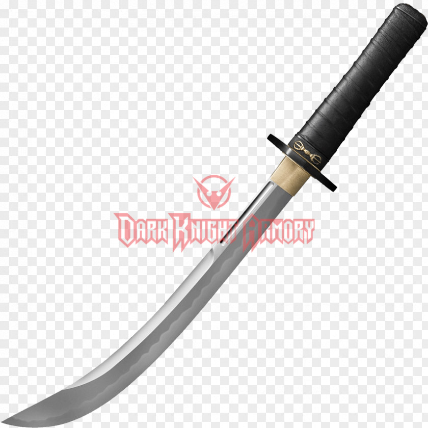 Knife Wakizashi Cold Steel Sword Damascus PNG