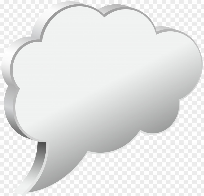 Speech Bubble Cloud White Transparent Image Black And Heart Angle Font PNG