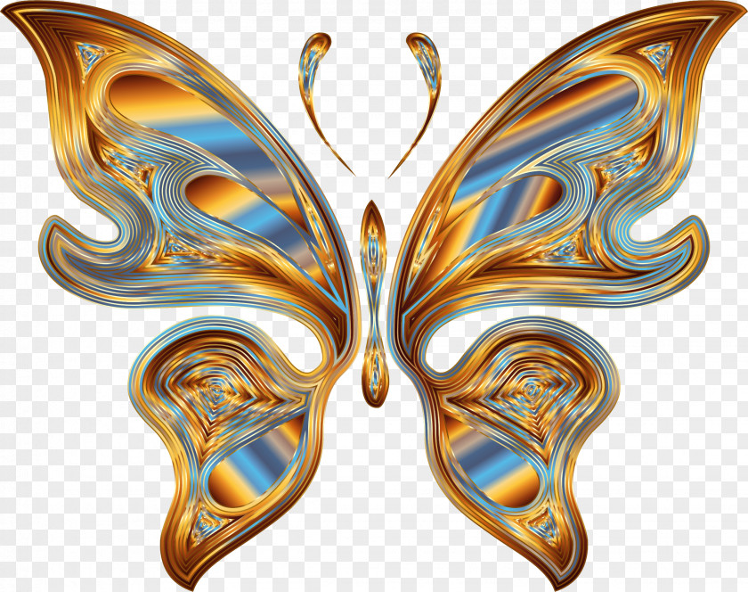 Butterfly Monarch Insect Moth Rainbow PNG
