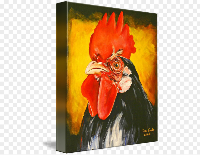 Chicken Combs Rooster Oil Painting Acrylic Paint PNG