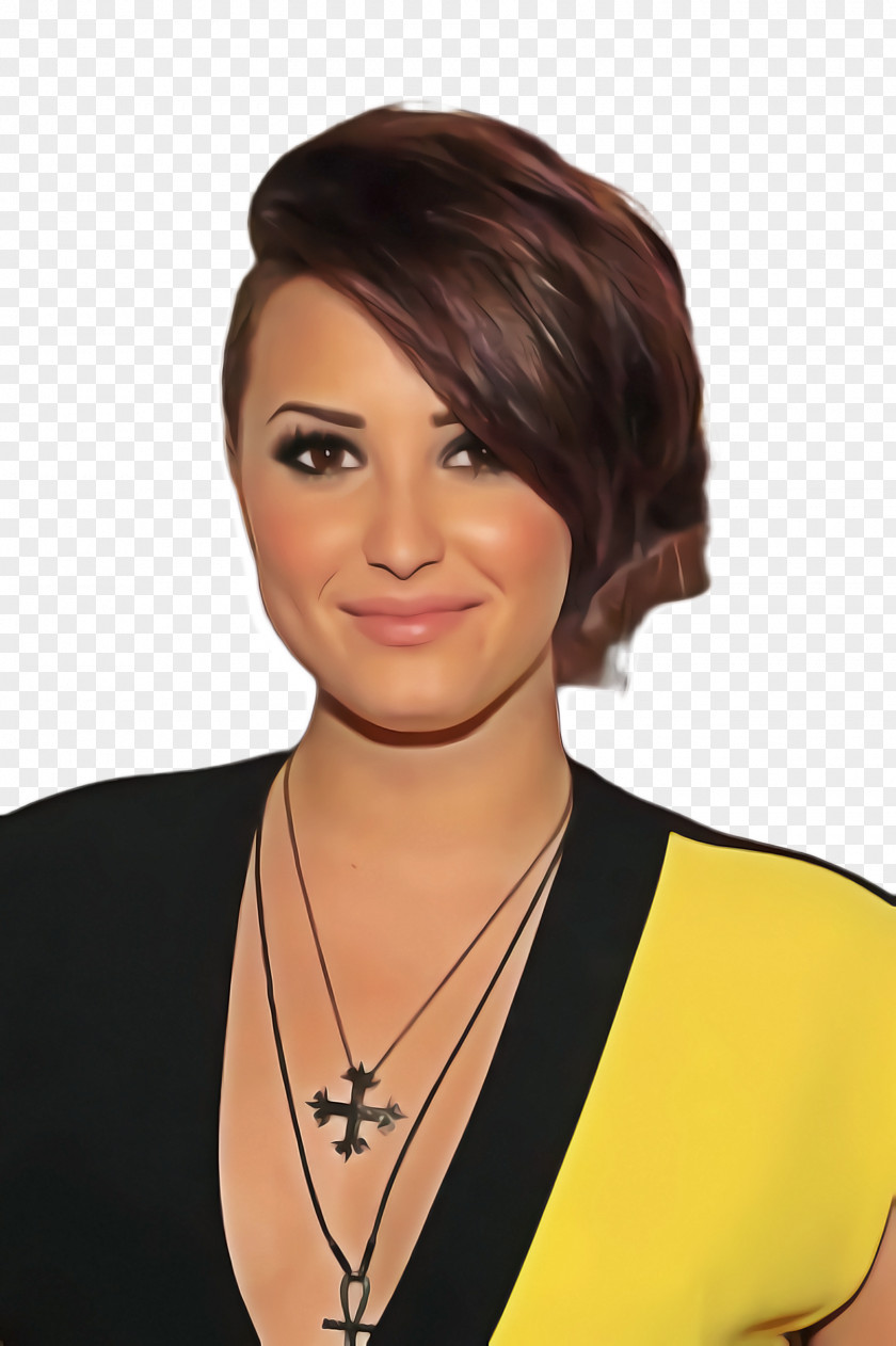 Crop Neck Hair Cartoon PNG