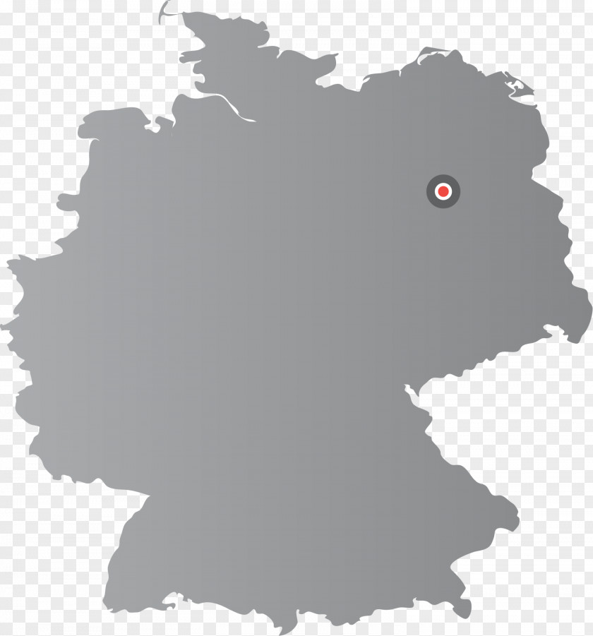 Germany West Map Cartogram Royalty-free PNG