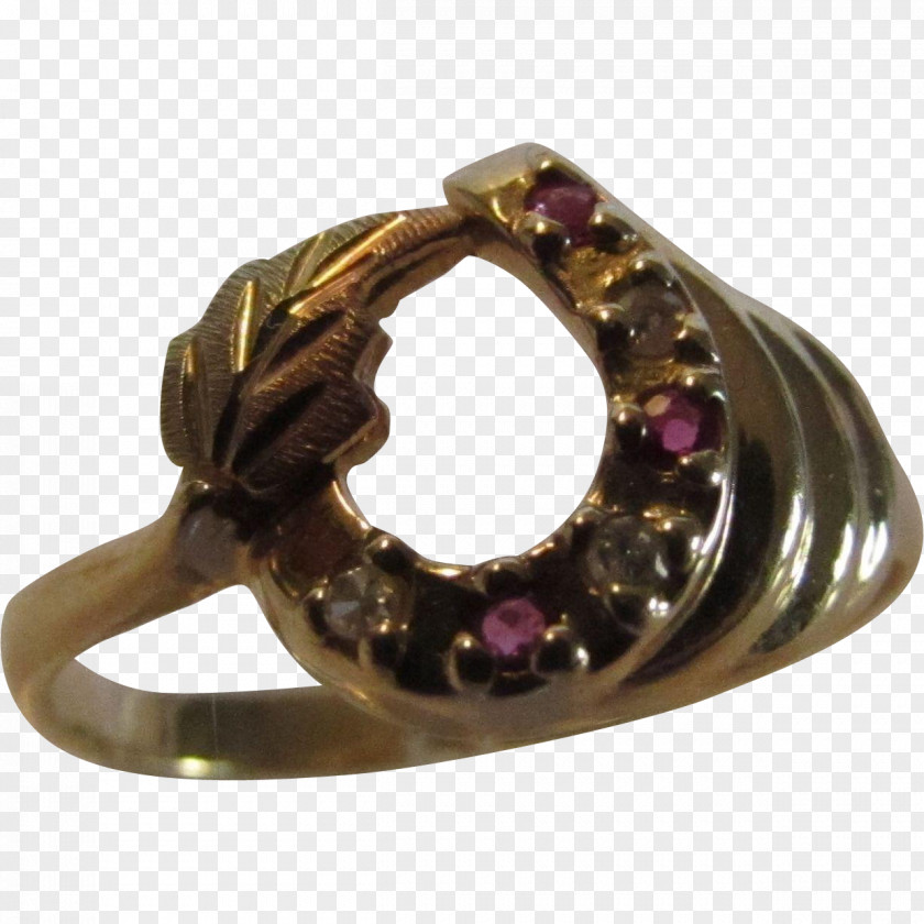 Horseshoe Jewellery Gemstone Ring Clothing Accessories Colored Gold PNG
