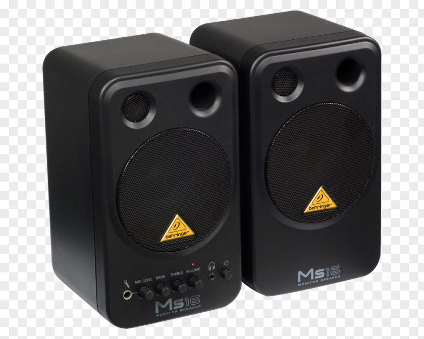 Audio Speakers Microphone Studio Monitor Behringer Loudspeaker PNG