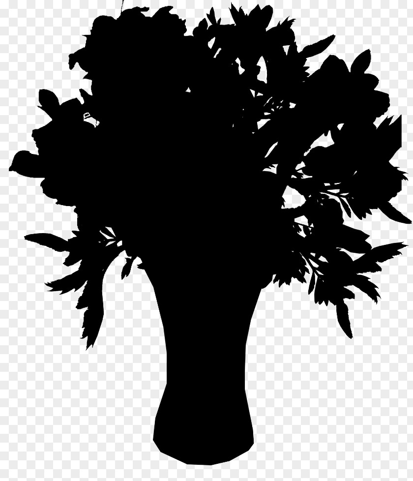 Black Silhouette Font Flowering Plant PNG
