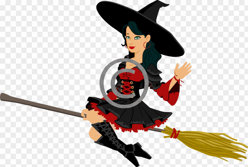Broom Witchcraft Flying Witch Drawing Clip Art PNG