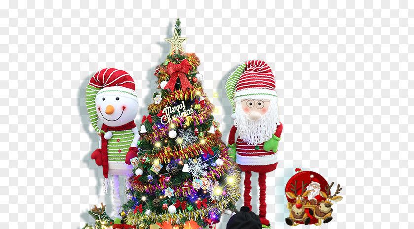 Christmas Tree Ornament Santa Claus Reindeer PNG