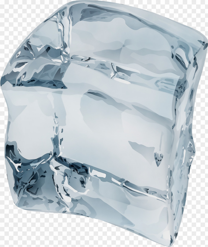 Crystal Ice Watercolor Cartoon PNG