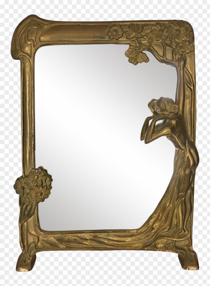 Design Art Nouveau Deco Mirror PNG